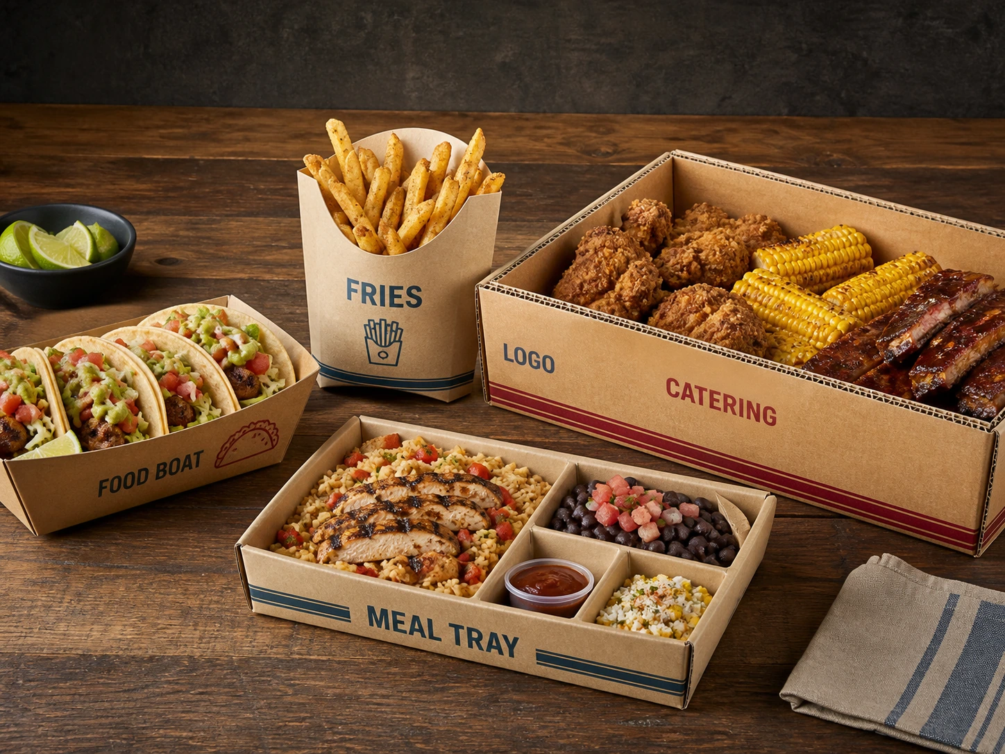Serving Trays & Snack Packaging product range